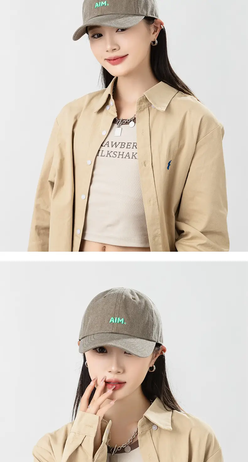 Soft Top Cap with Letter Embroidery for Women Spring Summer — feature 9
