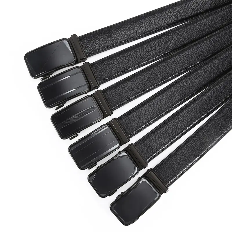 Men's Black High-End Automatic Buckle Belt - Image 15