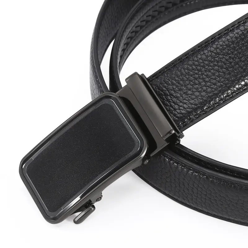 Men's Black High-End Automatic Buckle Belt - Image 18