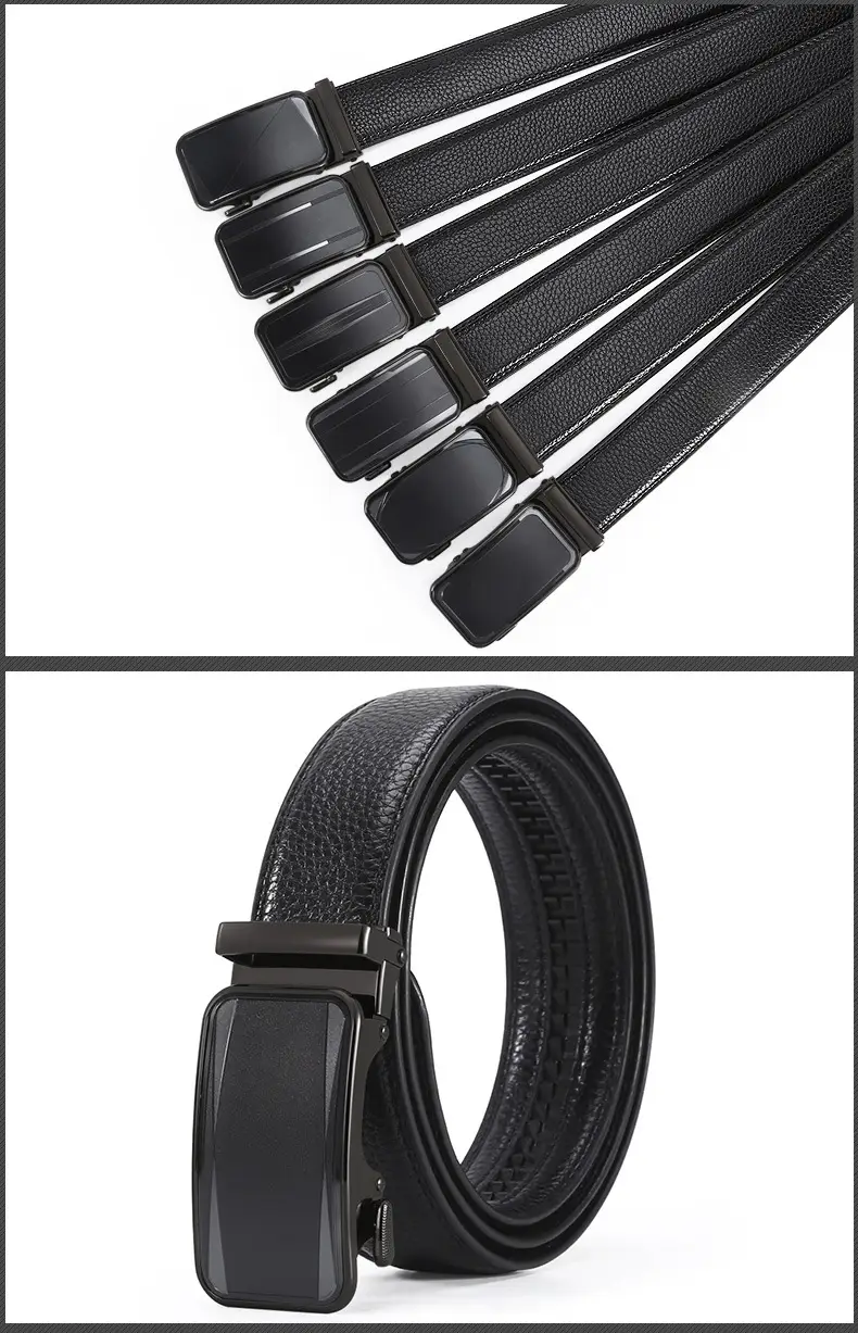 Men's Black High-End Automatic Buckle Belt β feature 6