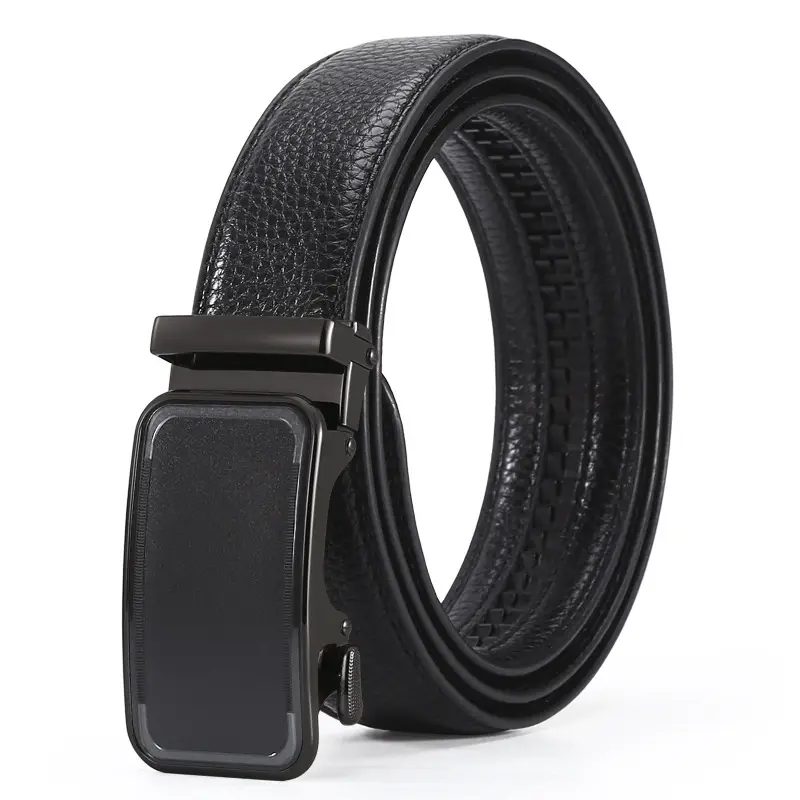 Men's Black High-End Automatic Buckle Belt - Image 11