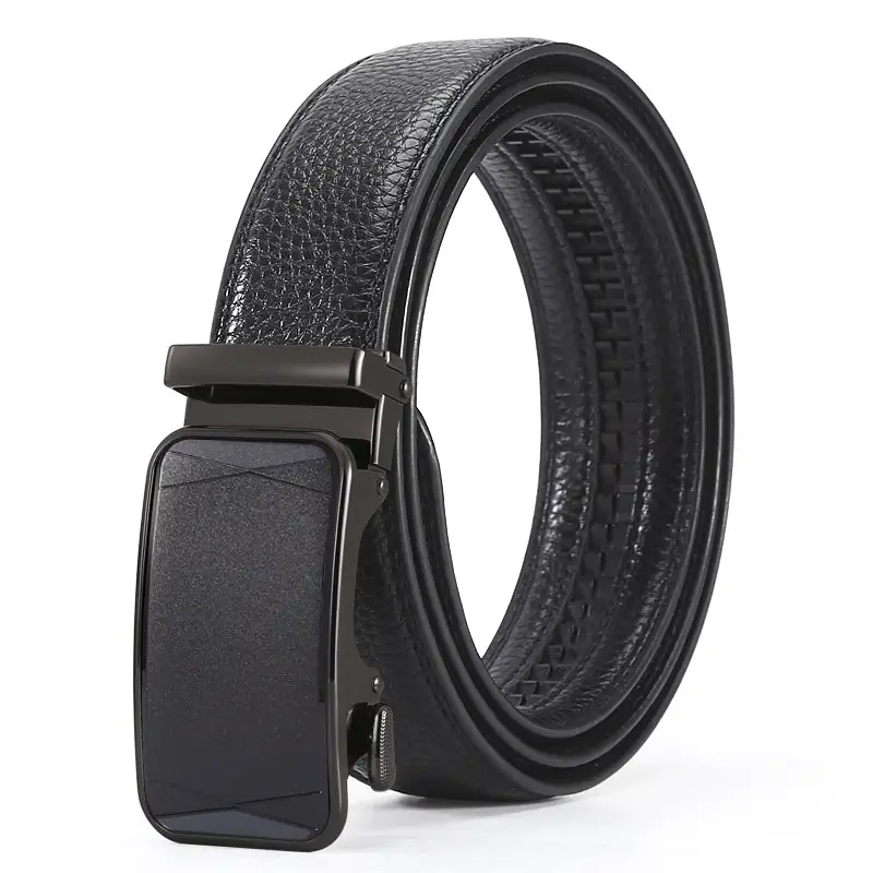 Men's Black High-End Automatic Buckle Belt - Image 14