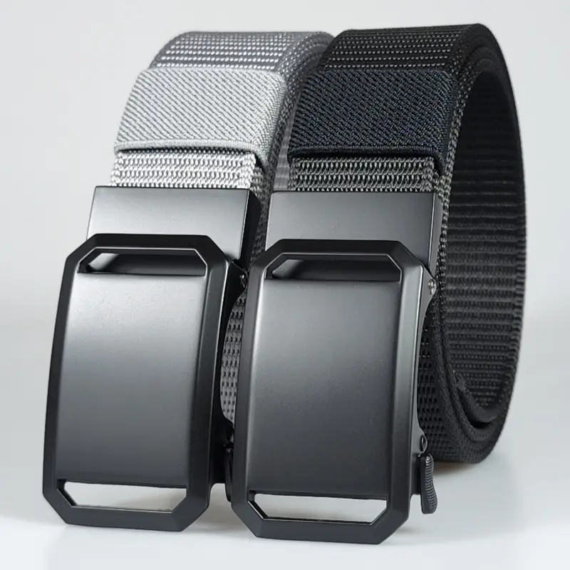 Men's F075 Tactical Belt Brown Nylon Automatic - Image 8