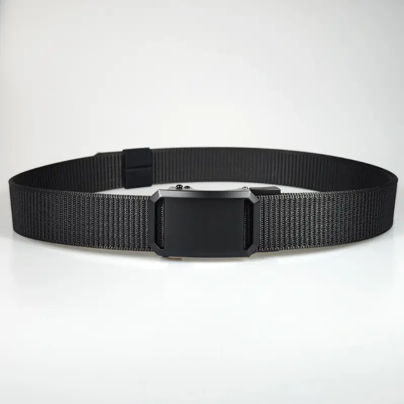 Men's F075 Tactical Belt Brown Nylon Automatic - Image 10