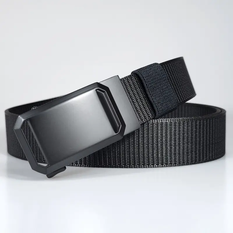 Men's F075 Tactical Belt Brown Nylon Automatic β feature 4