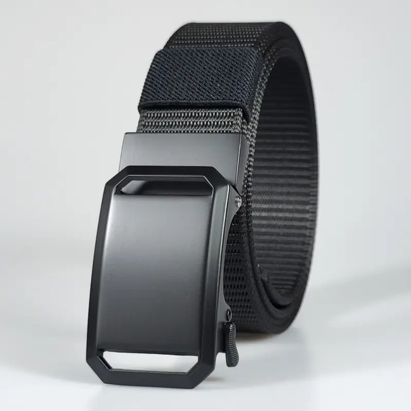 Men's F075 Tactical Belt Brown Nylon Automatic