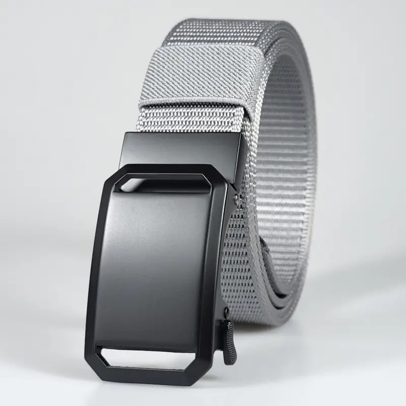 Men's F075 Tactical Belt Brown Nylon Automatic - Image 4