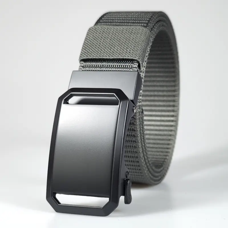 Men's F075 Tactical Belt Brown Nylon Automatic - Image 6