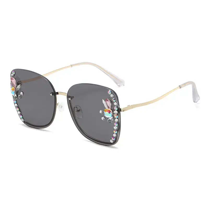 Korean Style Rhinestone Sunglasses Women UV Protective - Image 8