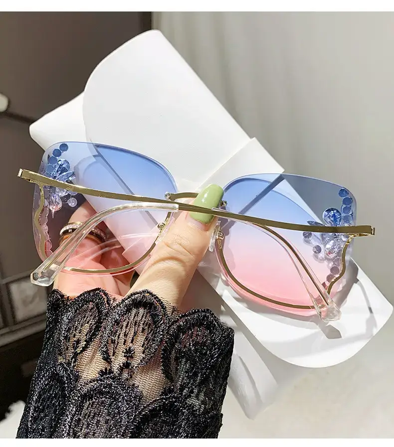 Korean Style Rhinestone Sunglasses Women UV Protective — feature 10