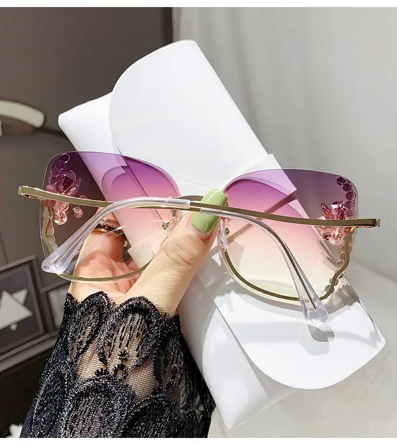 Korean Style Rhinestone Sunglasses Women UV Protective — feature 12