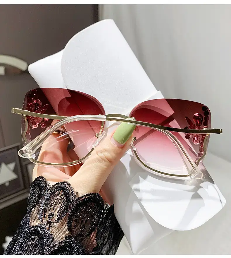 Korean Style Rhinestone Sunglasses Women UV Protective — feature 16