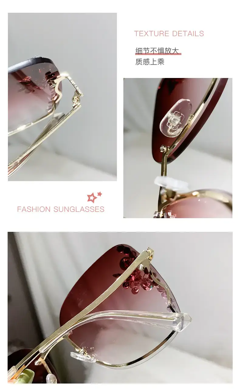 Korean Style Rhinestone Sunglasses Women UV Protective — feature 3