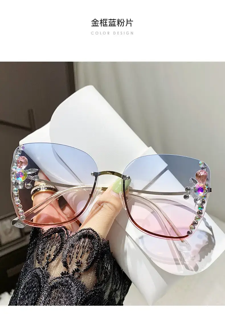 Korean Style Rhinestone Sunglasses Women UV Protective — feature 9