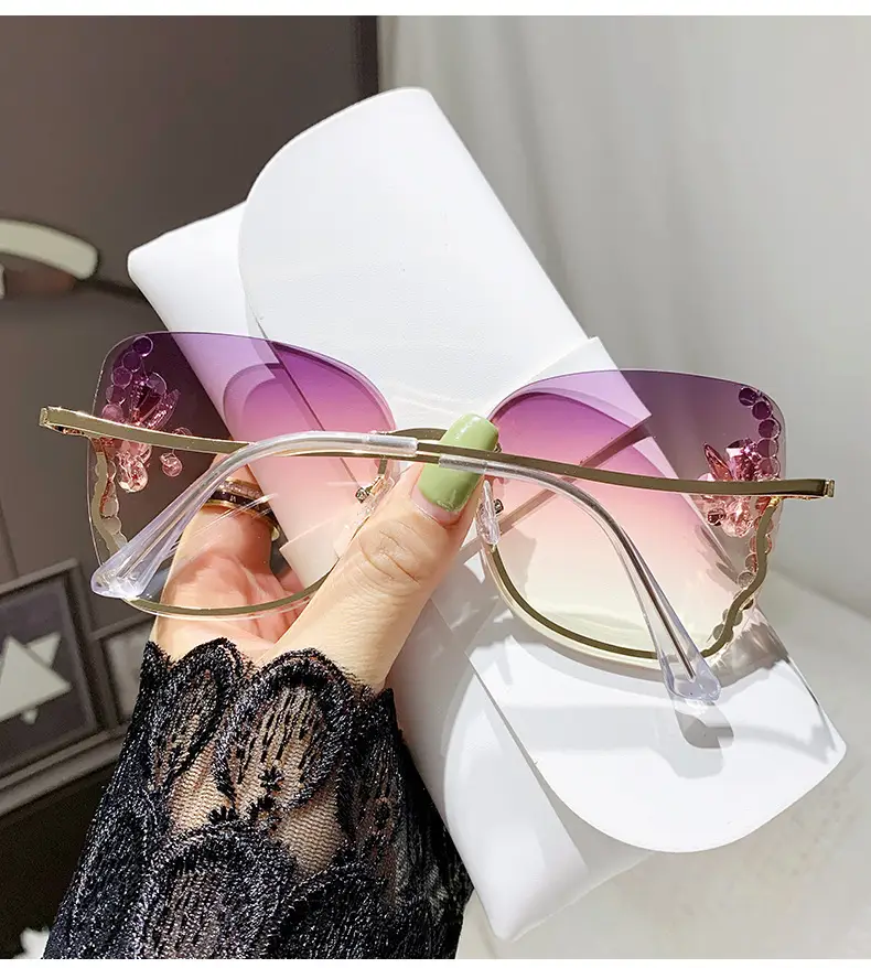 Korean Style Rhinestone Sunglasses Women UV Protection — feature 12