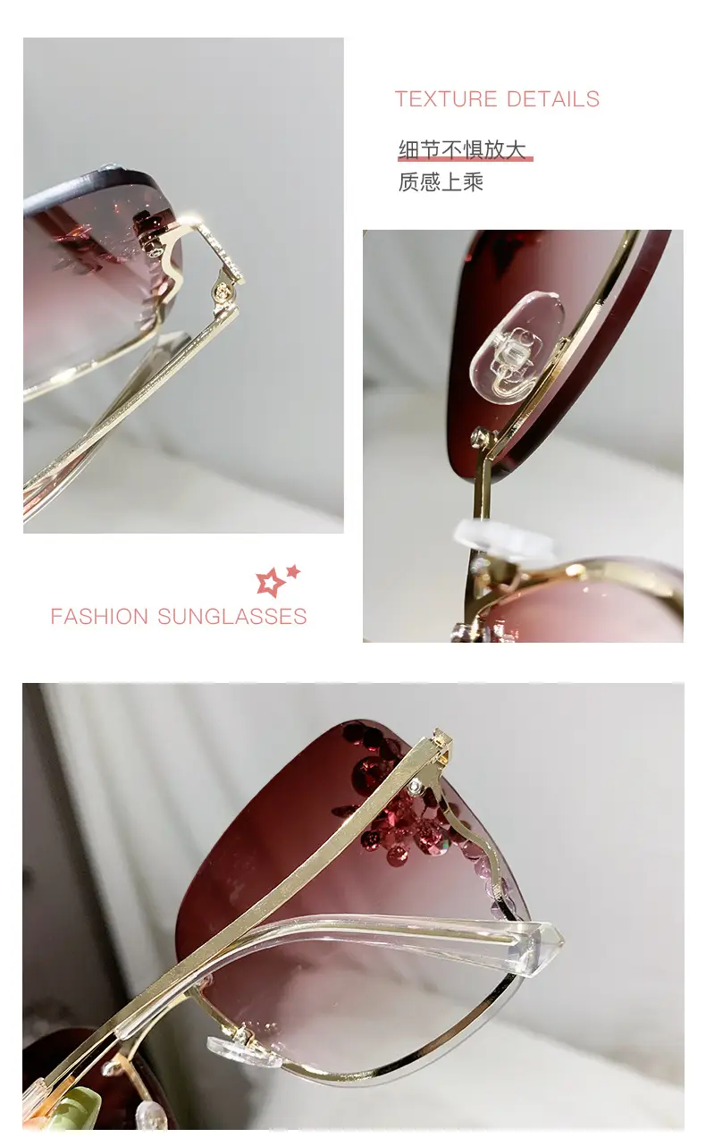 Korean Style Rhinestone Sunglasses Women UV Protection — feature 3