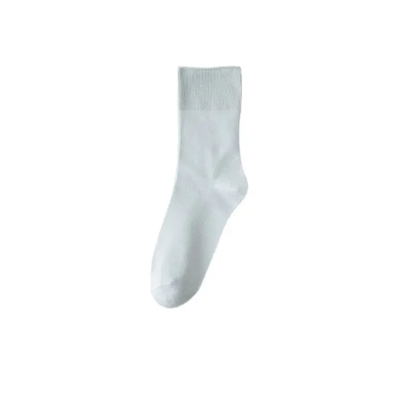 Socks Women's Summer Thin Moon Socks Solid Color Cotton Socks Mid-length Socks Breathable Girls Stockings Summer Boneless Stacked Socks