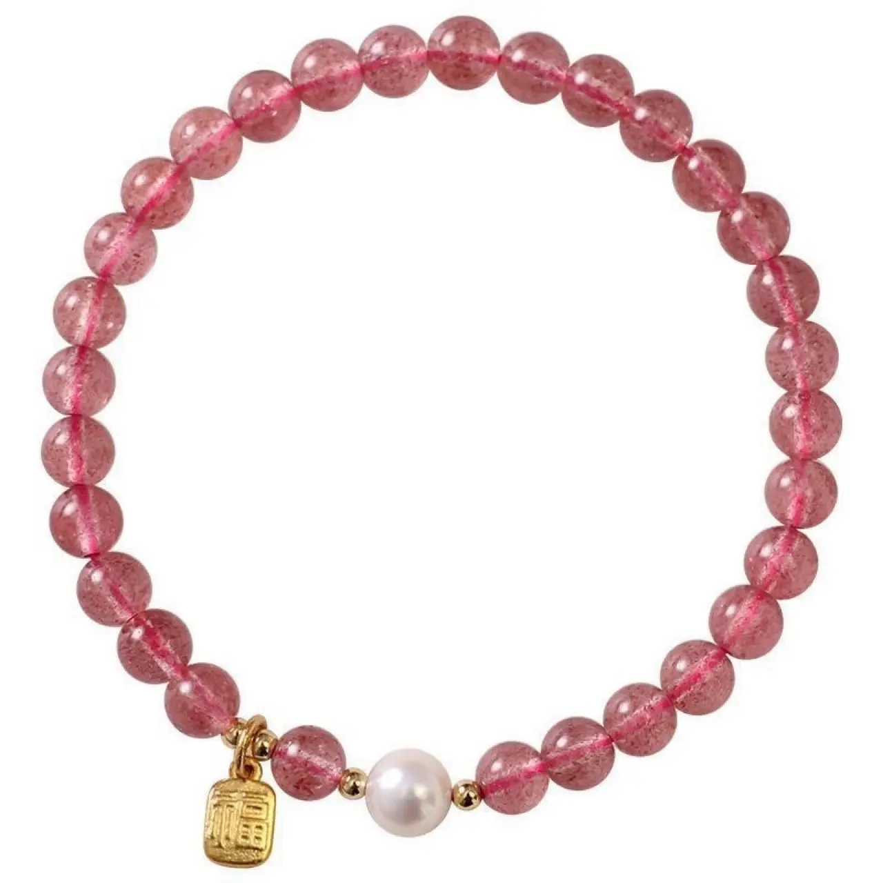 Pink Pearl Crystal Bracelet for Girls - Image 5