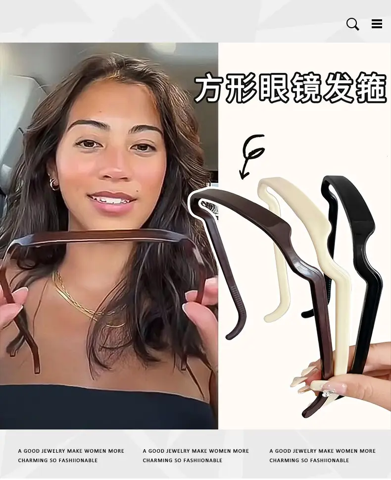 Square Eyelash Hair Pin for Women 7 Colors — feature 1