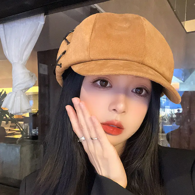 Women's Korean Style Stitched Cap for Spring Autumn - Image 5