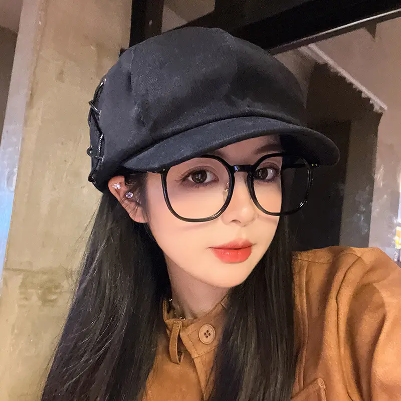 Women's Korean Style Stitched Cap for Spring Autumn - Image 7