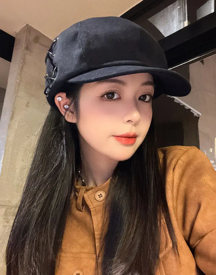 Women's Korean Style Stitched Cap for Spring Autumn — feature 15