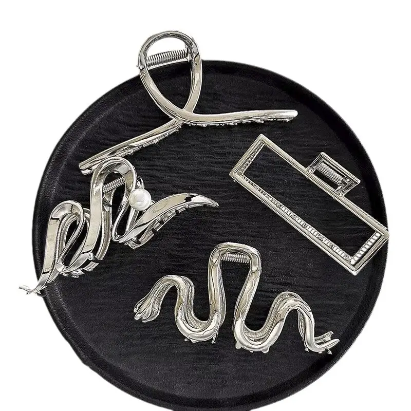Retro Alloy Star Hairpin Clip Silver High Quality - Image 13