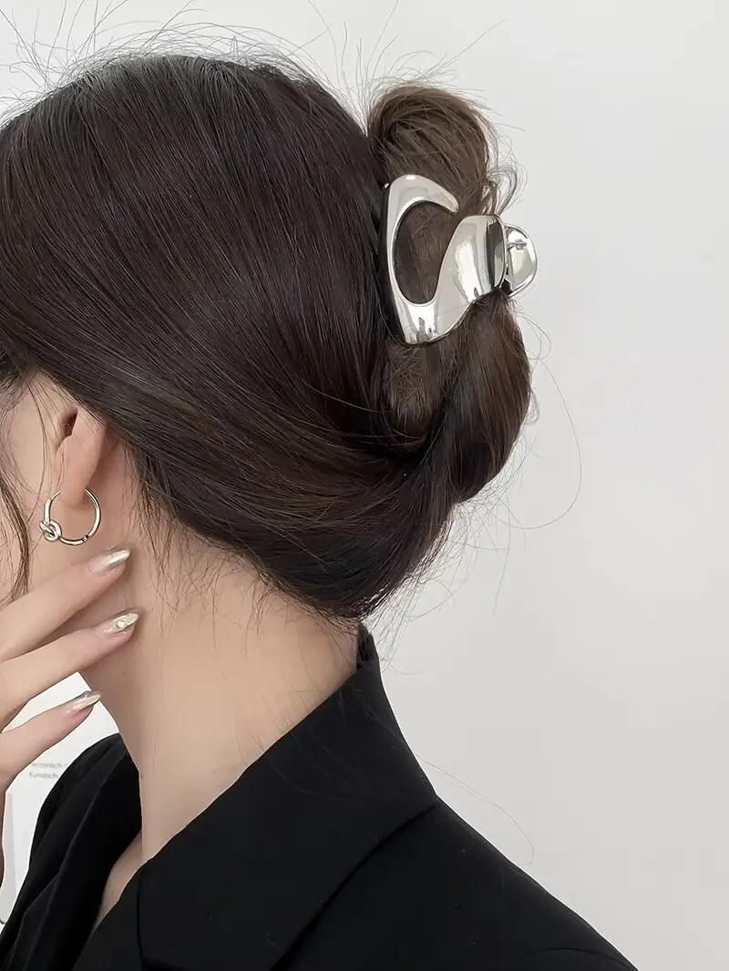Retro Alloy Star Hairpin Clip Silver High Quality — feature 23