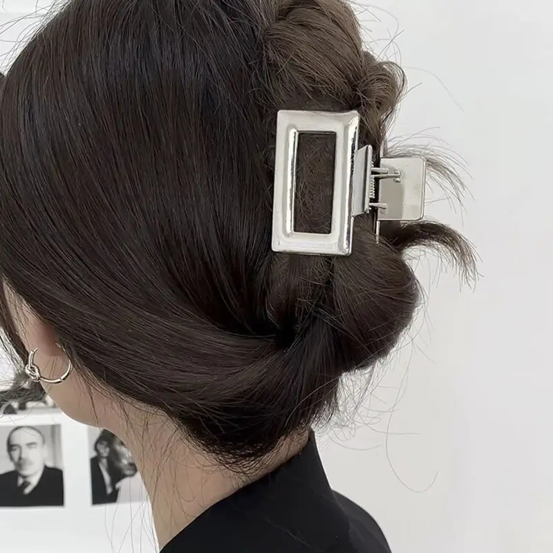 Retro Alloy Star Hairpin Clip Silver High Quality — feature 24