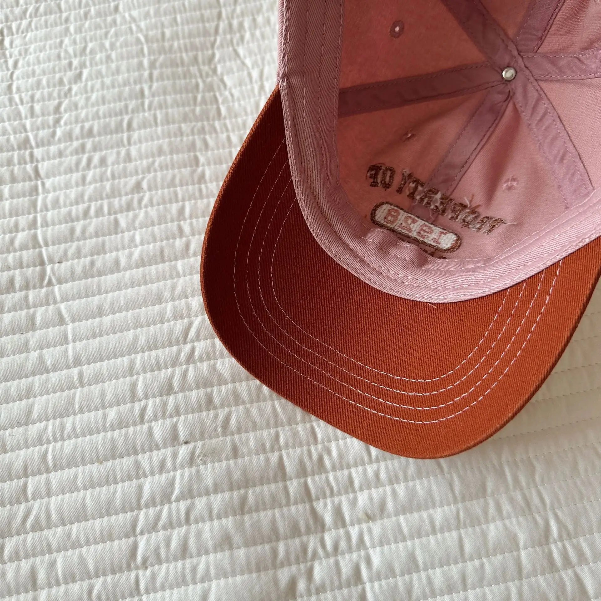 Pink Kids Alphabet Cap Spring Fall New Style Sun Hat — feature 13