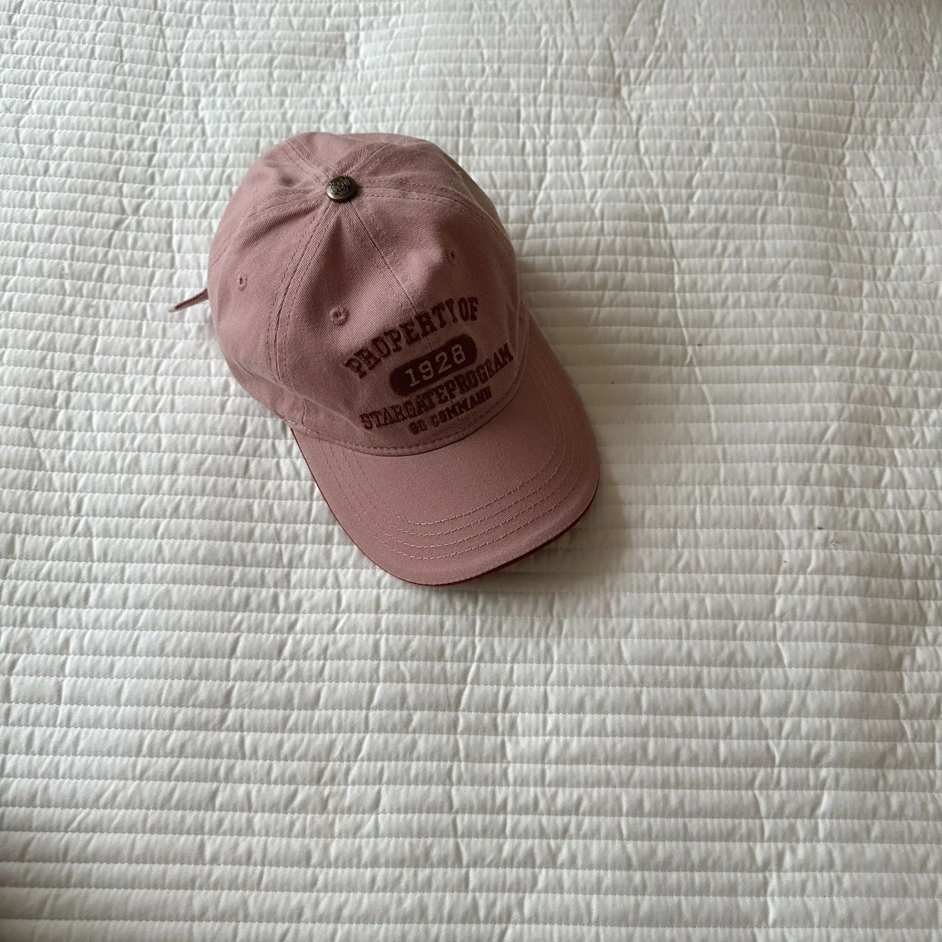 Pink Kids Alphabet Cap Spring Fall New Style Sun Hat - Image 2