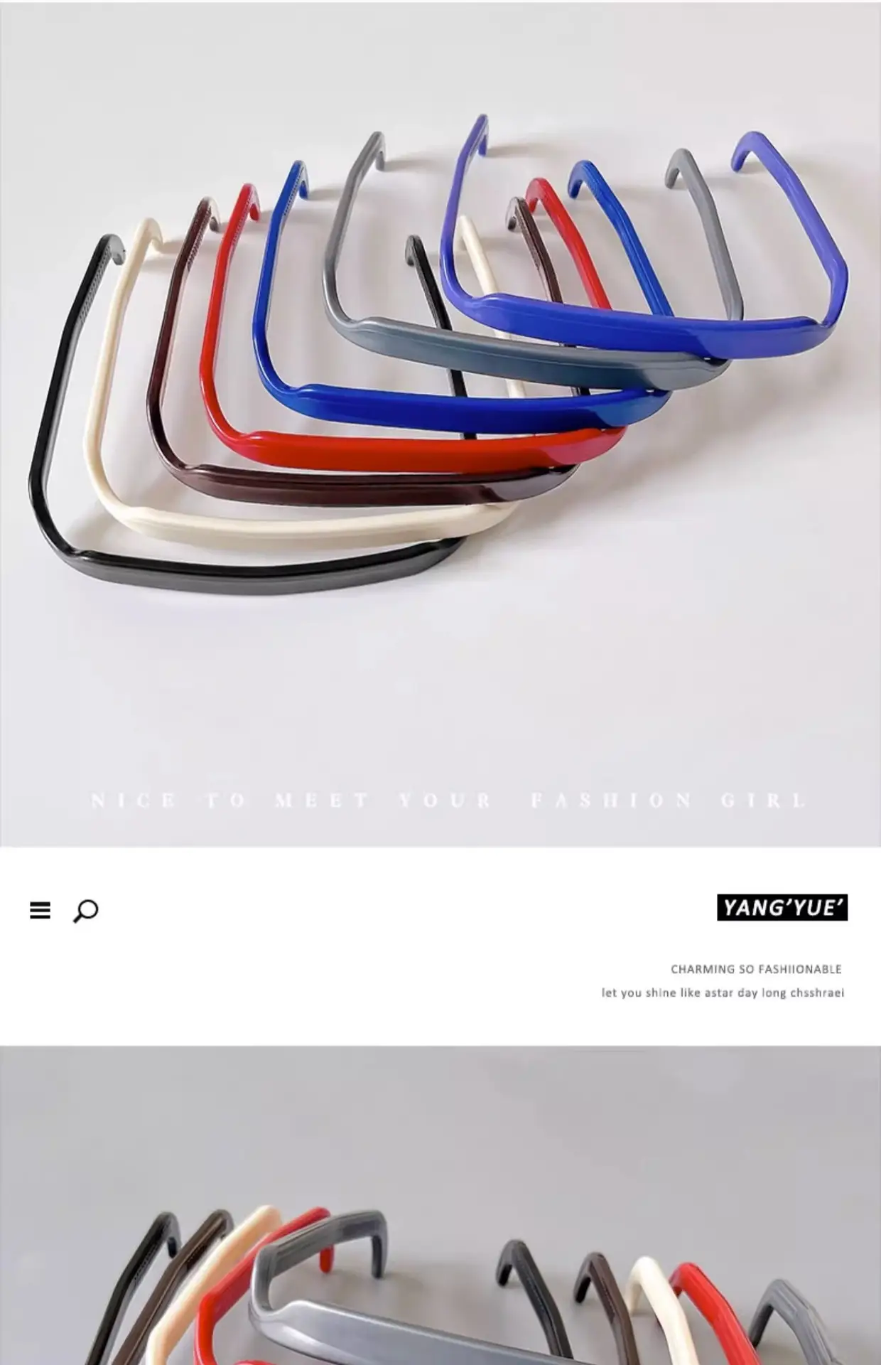 Square Sunglasses Headband with 7 Colors — feature 6