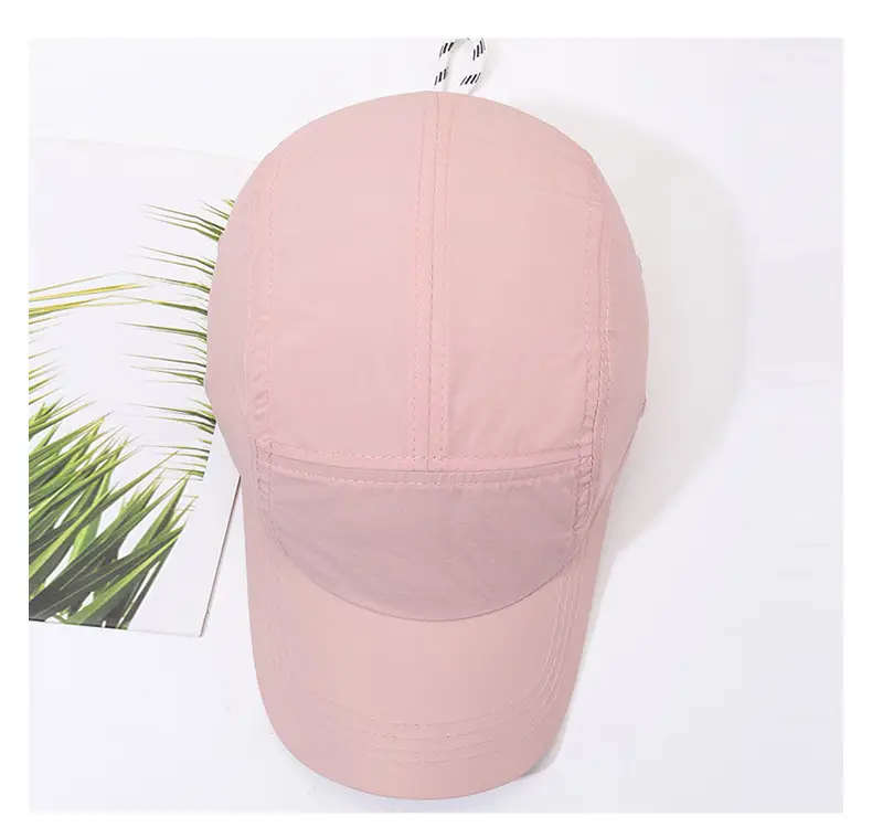 Pink Baseball Cap for Men Women Quick-Drying — feature 10