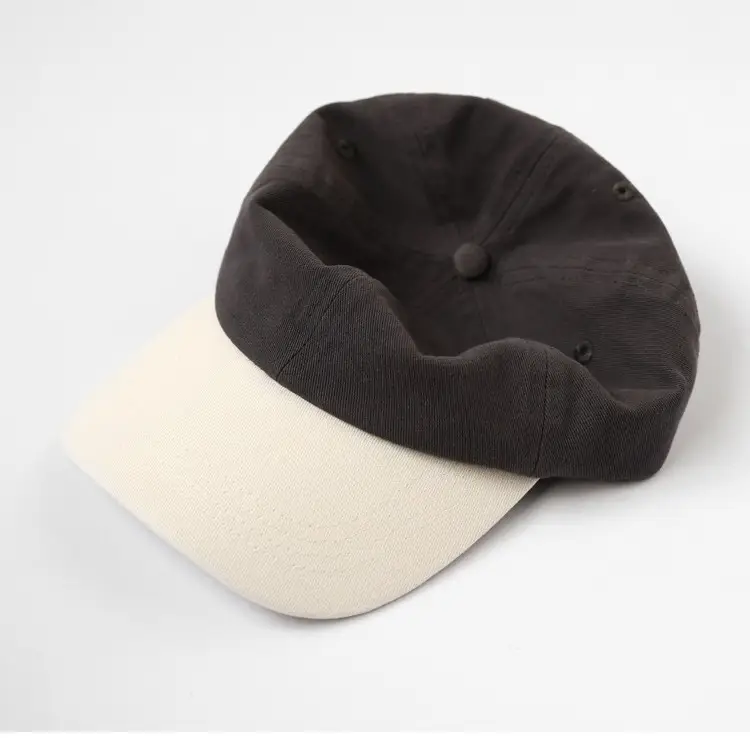 Black Korean Style Peaked Cap with Silver Buckle - Image 9