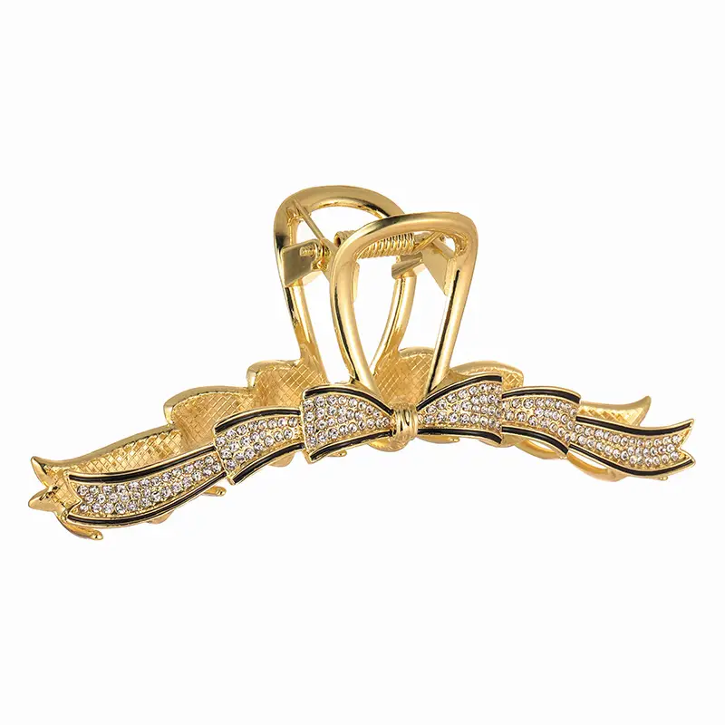 Korean Style Shark Clip Hairpin with Rhinestone Design - Image 2
