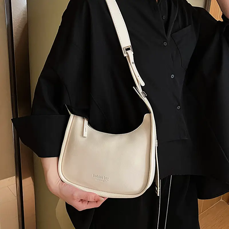 French Style Black Women's Shoulder Bag 2023 - Image 6