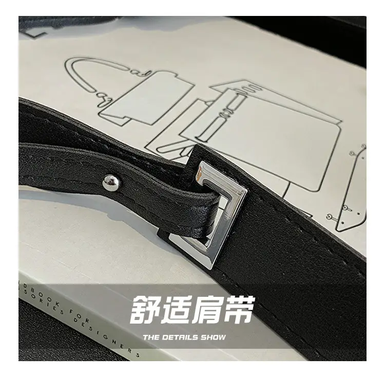 French Style Black Women's Shoulder Bag 2023 — feature 6