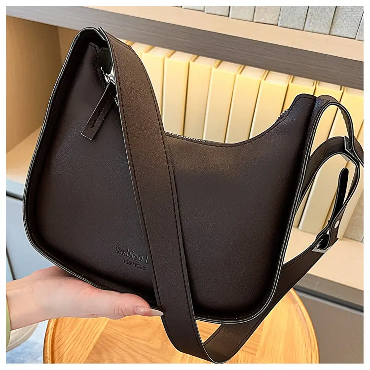 French Style Black Women's Shoulder Bag 2023 - Image 2