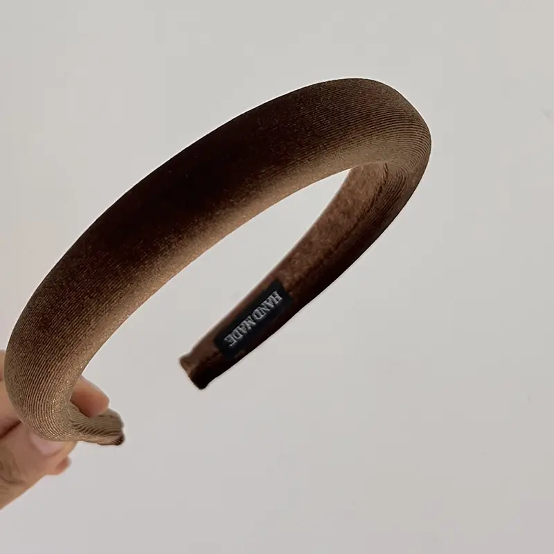 Korean Velvet Hair Bands for Women Solid Color — feature 16
