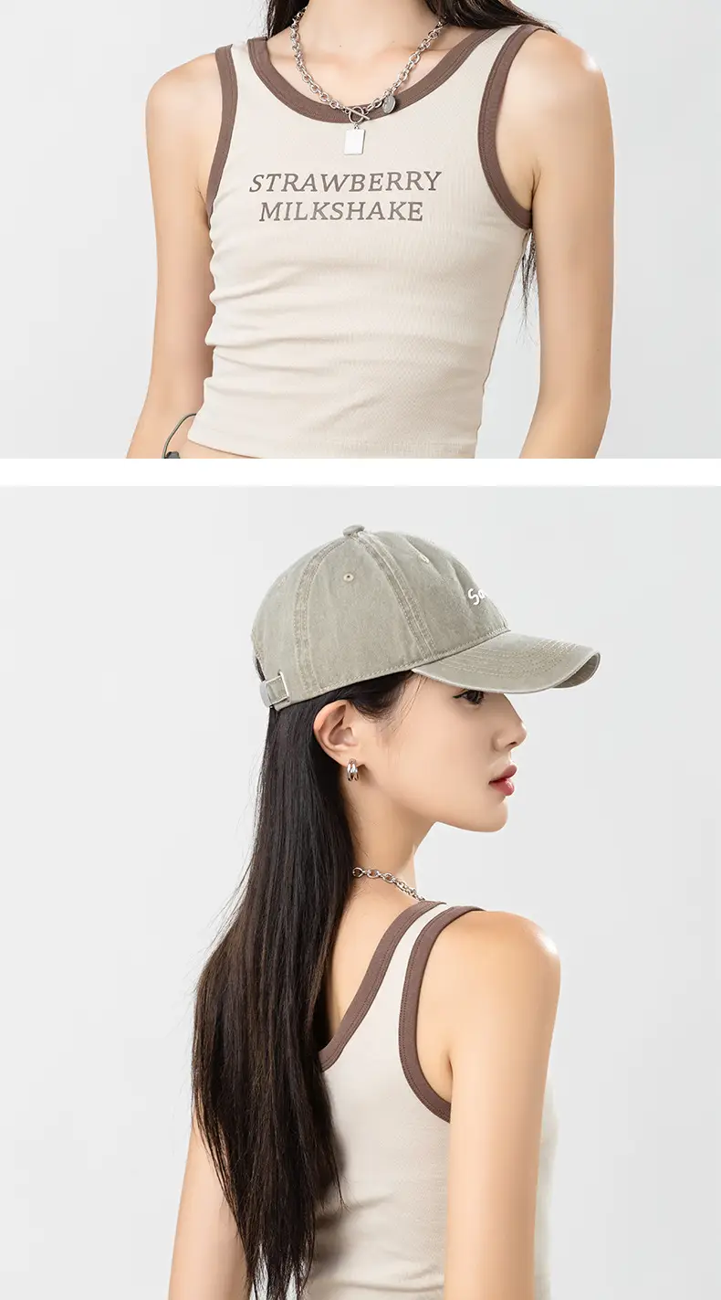 Women's Blue Washed Wide-brim Cowboy Hat with "Serenity" Embroidery — feature 9