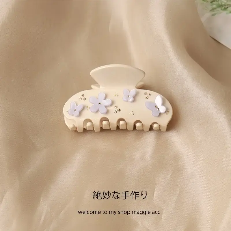 2025 New Acetic Acid Patch Clip Flower Five-pointed Star Hairpin Women's Head Hair Shark Clip Hair Accessories Hairpin - Image 3