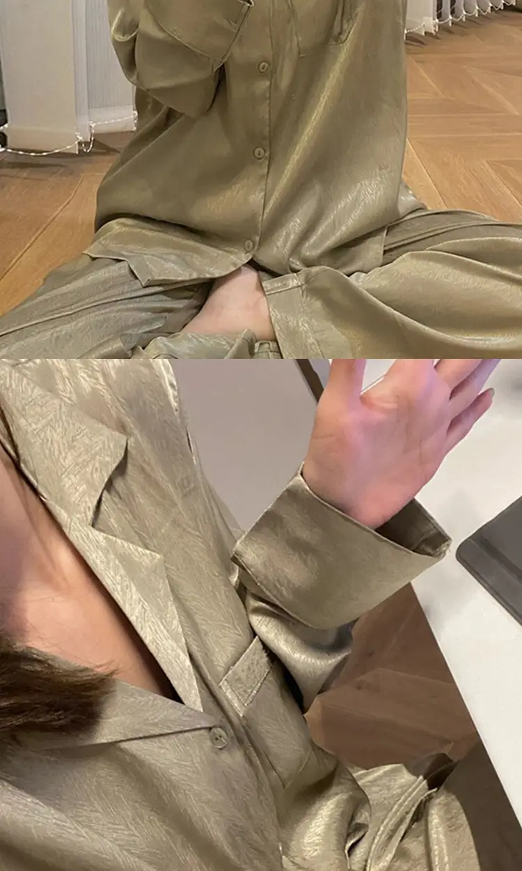 Ice Silk Pajamas for Women Spring & Fall Long-Sleeved Cute New Thin Silk Summer Ladies Ins Style Suit Home Clothes — feature 17