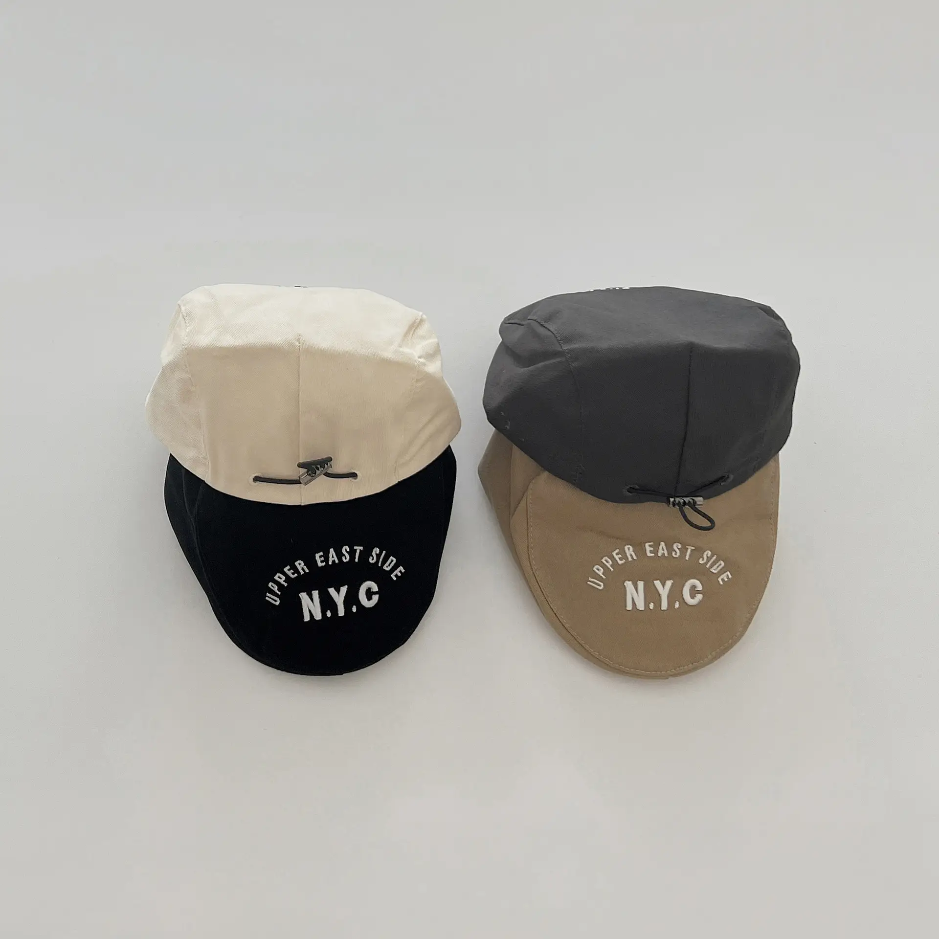 Kids Peaked Cap Black White All Season - Image 4