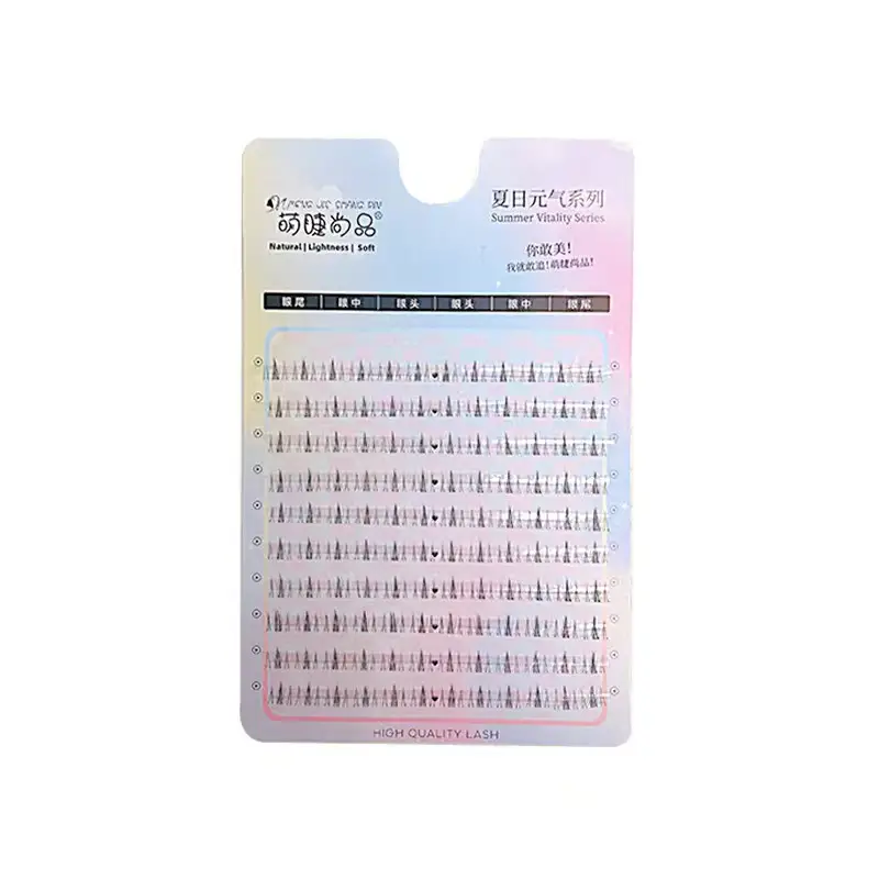 Cute Ciliary Shangpin Lazy Man Segmented Lower Eyelash Cat Ear Transparent Terrier Trilogy Single Cluster Segmented Novice False Eyelash - Image 29