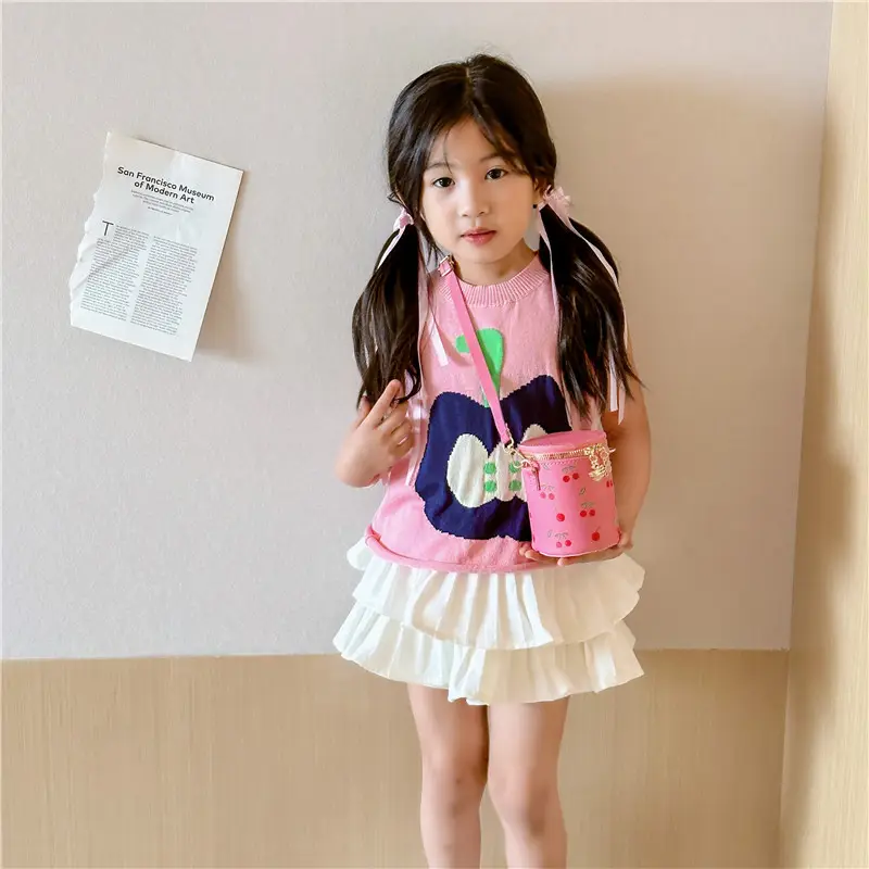 Pink Floral Crossbody Bag for Girls - Image 7