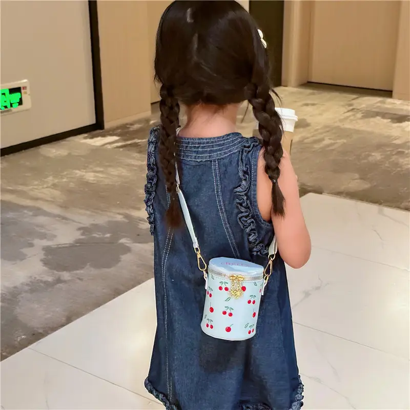 Pink Floral Crossbody Bag for Girls - Image 8