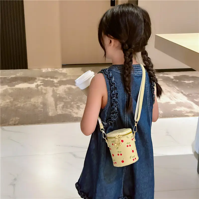 Pink Floral Crossbody Bag for Girls - Image 9