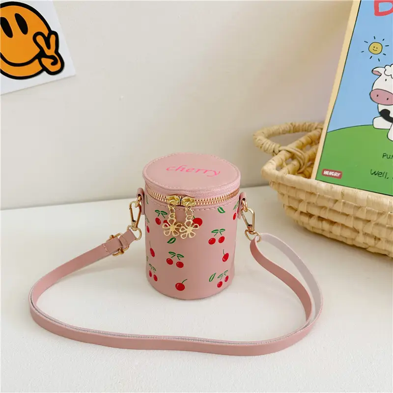 Pink Floral Crossbody Bag for Girls - Image 5