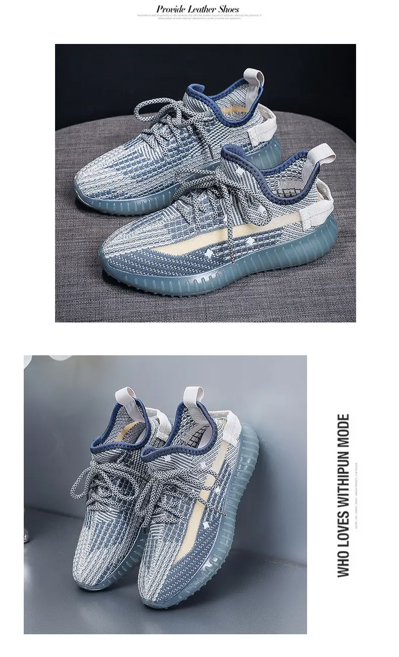 Women's Flying Woven High-Step Casual Sneakers Star Design — feature 15