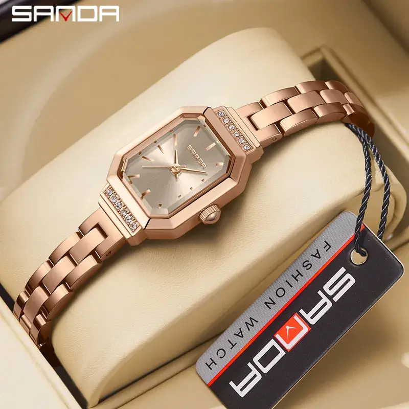 Sanda Women's Green Octagonal Quartz Watch - Image 14